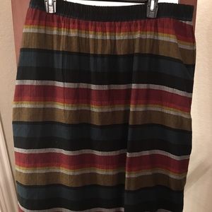 Old navy midi skirt, multicolor, large